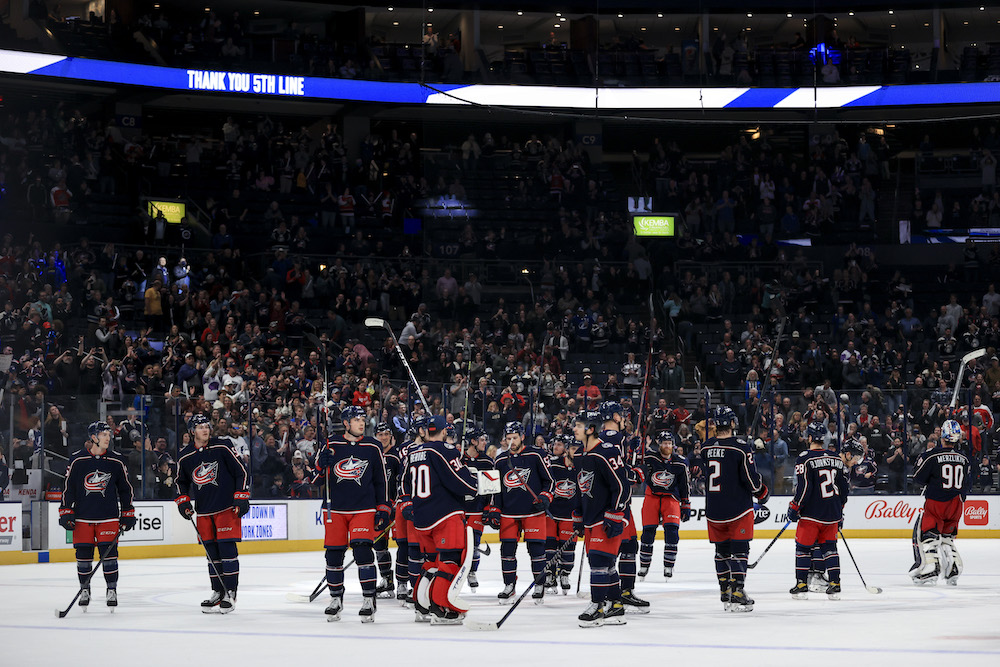 Columbus Blue Jackets Thanksgiving Card — Dave Scheele