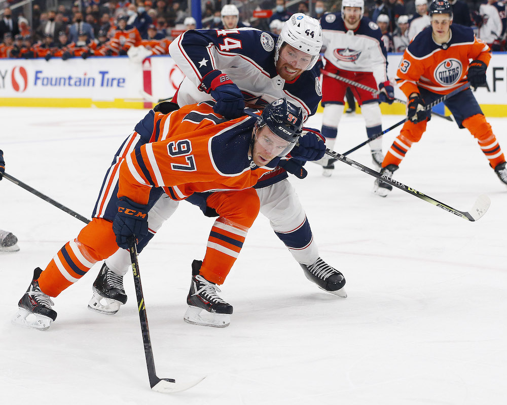 Vlad Gavrikov Playoff Game-Used Home Jersey (2022-2023