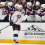 Columbus Blue Jackets center Zachary Aston-Reese (27) celebrates with the bench after scoring a goal against the Seattle Kraken during the first period at Climate Pledge Arena.