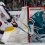 The Columbus Blue Jackets got in excess of 50 shots on goal Tuesday night but fell in overtime to the San Jose Sharks.