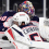 Columbus Blue Jackets goaltender Elvis Merzlikins (90) celebrates with defenseman David Jiricek (55) after defeating the Boston Bruins at TD Garden.