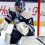 Dec 12, 2024; Columbus, Ohio, USA; Columbus Blue Jackets goaltender Jet Greaves (73) makes a save during the first period against the Washington Capitals at Nationwide Arena.