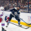 Columbus Blue Jackets center Zachary Aston-Reese (27) passes the puck against New York Rangers defenseman Braden Schneider (4) in the second period at Nationwide Arena on Saturday, Feb. 8, 2025 in Columbus, Ohio.