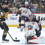 Columbus Blue Jackets goaltender Elvis Merzlikins (90) makes a save against Pittsburgh Penguins center Connor Dewar (19) during the first period at PPG Paints Arena.