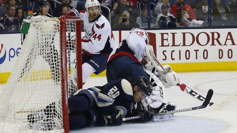 Brandon Saad: In the net, not putting it in the net.