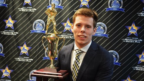 Vitalii Abramov with the Michel Brière Trophy