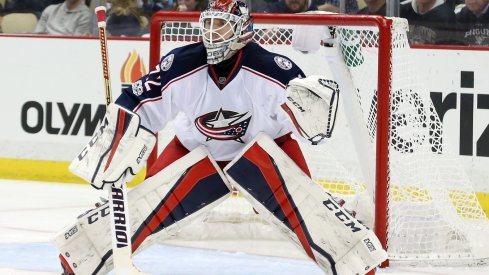 Sergei Bobrovsky gave up four goals in the Blue Jackets net.