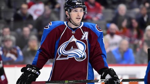 Matt Duchene waits for the faceoff during a game 