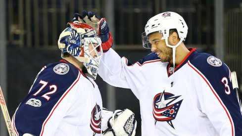 Seth Jones and Sergei Bobrovsky