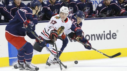 The Blue Jackets returned to the ice vs. the Blackhawks.