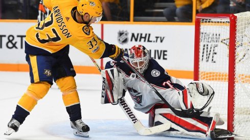 Sergei Bobrovsky makes another save