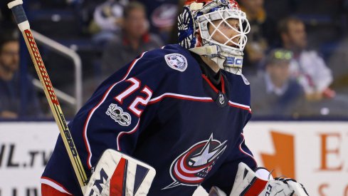 Blue Jackets goaltender Sergei Bobrovsky.