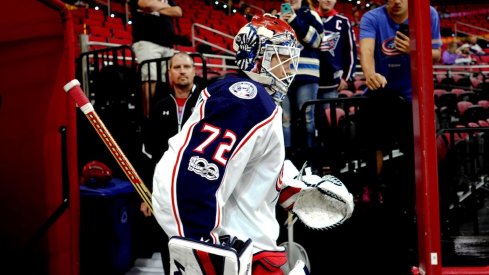 Blue Jackets goaltender Sergei Bobrovsky