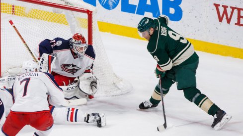 Blue Jackets goaltender Sergei Bobrovsky