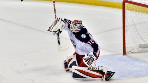 Blue Jackets goaltender Sergei Bobrovsky