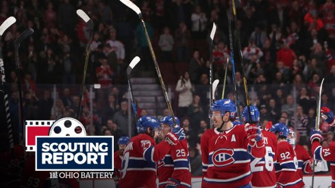 The Montreal Canadiens salute the crowd after a recent win. 