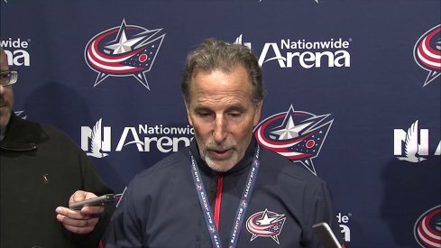 John Tortorella speaks to the media about the development of Scott Harrington and Gabriel Carlsson