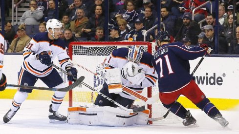 Nick Foligno and the Jackets took on Edmonton