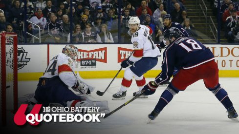 Pierre-Luc Dubois scores on the power play to put the Blue Jackets up momentarily by a goal