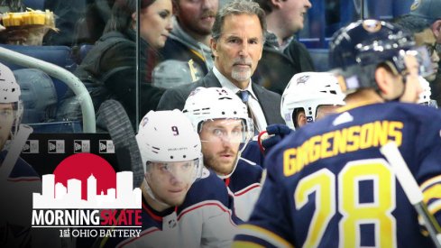 Blue Jackets head coach John Tortorella watches his team's game intently