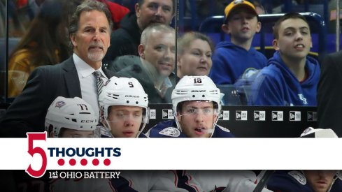 Blue Jackets head coach John Tortorella looks on during the team's 3-1 loss in Buffalo.