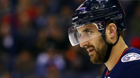 Nick Foligno got benched in the second period against San Jose.