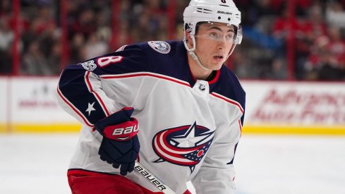 Blue Jackets defenseman Zach Werenski