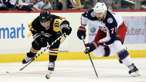 Phil Kessel and Nick Foligno