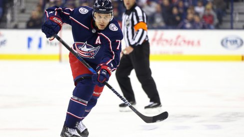 Columbus Blue Jackets defenseman Jack Johnson