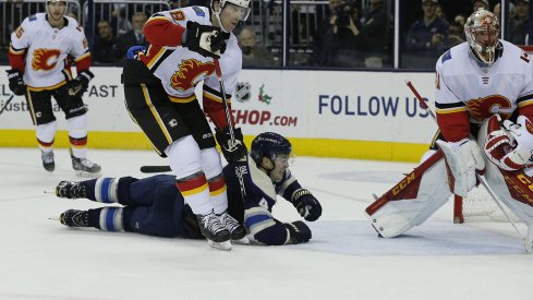 The Columbus Blue Jackets gave up nine goals in a loss to the Calgary Flames tonight. 