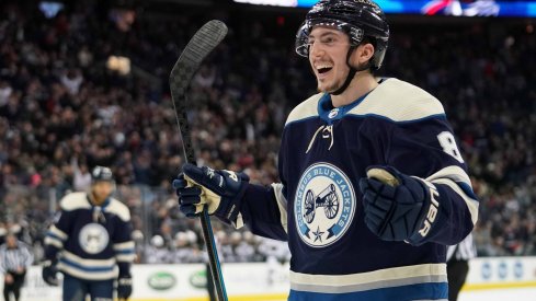 Zach Werenski has recorded 22 points through 39 games this season for the Columbus Blue Jackets.