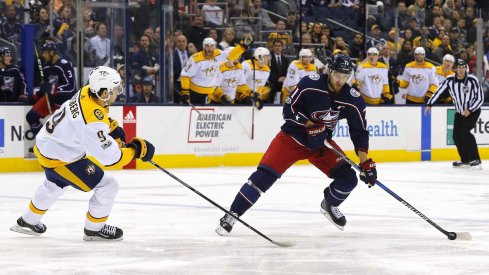 Nick Foligno is expected to make a return to the lineup tonight after missing four games while he stayed with his daughter Milana in the hospital after a heart procedure. 