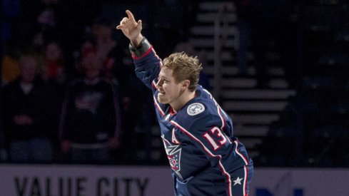 Cam Atkinson had two goals in the Blue Jackets' 4-1 win over the Penguins Saturday night.