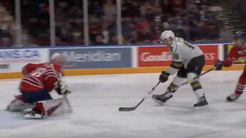 Liam Foudy had 68 points (36 goals and 32 assists) for the London Knights during the 2018-19 regular season in the OHL.