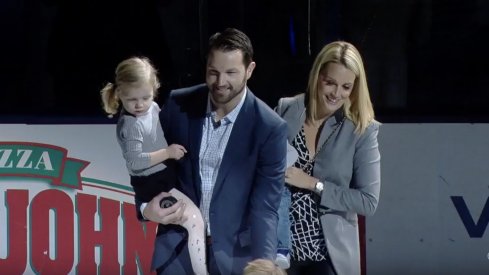 On Jan. 14, Rick Nash returned to Nationwide Arena to drop the puck ahead of the Columbus Blue Jackets versus New York Rangers game, just after his retirement announcement.