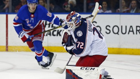 Columbus Blue Jackets goaltender Sergei Bobrovsky.