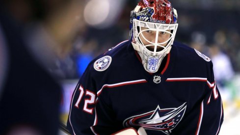 Sergei Bobrovsky has allowed 12 goals in two games against the Tampa Bay Lightning this season for the Columbus Blue Jackets