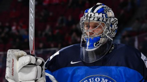 Veini Vehvilainen was a sixth-round pick for the Columbus Blue Jackets in 2018.