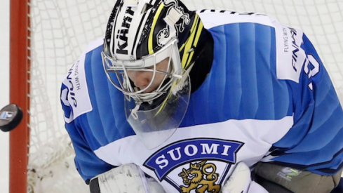 Columbus Blue Jackets prospect goaltender Veini Vehvilainen.