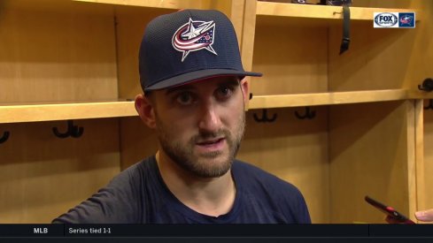 Columbus Blue Jackets captain Nick Foligno discusses the team's opening night loss to the Toronto Maple Leafs.