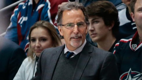 Columbus Blue Jackets head coach John Tortorella watches his team during a regular-season matchup against the Colorado Avalanche at the Pepsi Center in January of 2018.