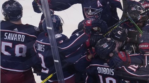 The Columbus Blue Jackets defeated the Toronto Maple Leafs 4-3 in overtime in Game 3 on Thursday night.