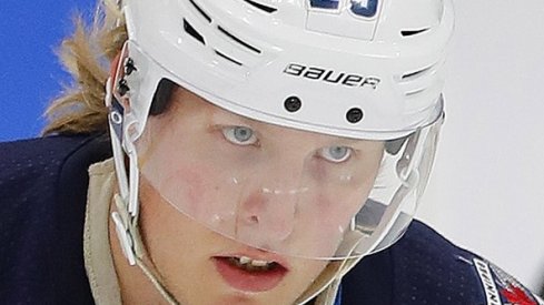 Patrik Laine is set to make his Blue Jackets debut Tuesday night against Dallas. 