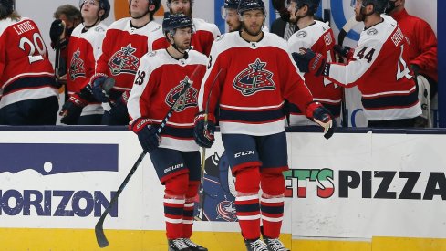 The Columbus Blue Jackets temporary home in the Central Division is a crowded house.