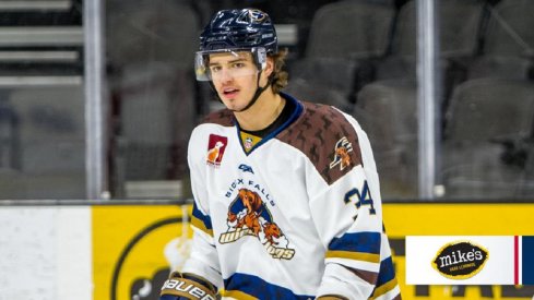 Cole Sillinger skates for the Sioux Falls Stampede