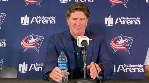 Mike Babcock is introduced to the media as the ninth full-time head coach in Blue Jackets history.