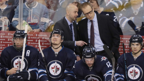 Pascal Vincent, then of the Winnipeg Jets, is now the head coach for the Columbus Blue Jackets 