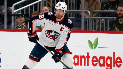 The Columbus Blue Jackets captain underwent surgery to repair an injured shoulder, the team announced Thursday.