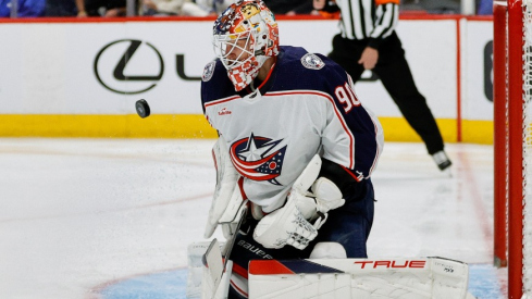 Game Day 1: Elvis Merzlikins gets the start in net for the Columbus Blue Jackets as they open the season against the Minnesota Wild. 