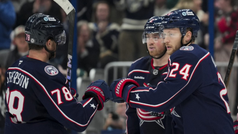 The Columbus Blue Jackets scored five times in the first two periods and put together their most complete game of the season in a 6-2 win over the Toronto Maple Leafs on Tuesday night.